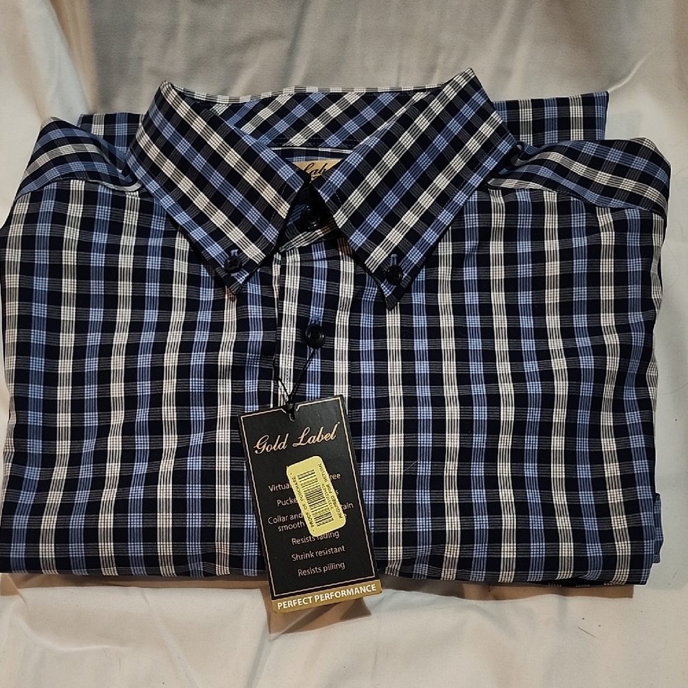 Men's Blue Checkered Shirt